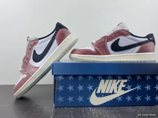 1st Kicks Shoes BLACK' JORDAN LOW 1 OG AIR X 'RED TROPHY FN0432-017 ROOM 0603